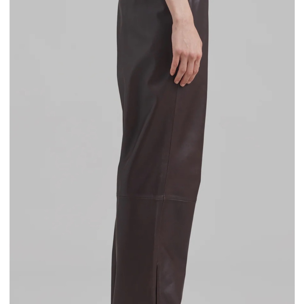 The Frankie Shop Kevin Leather Pants, Brown, NWT, Medium - Picture 3 of 16